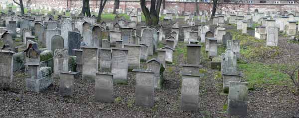 oude kerkhof in Kazimierz